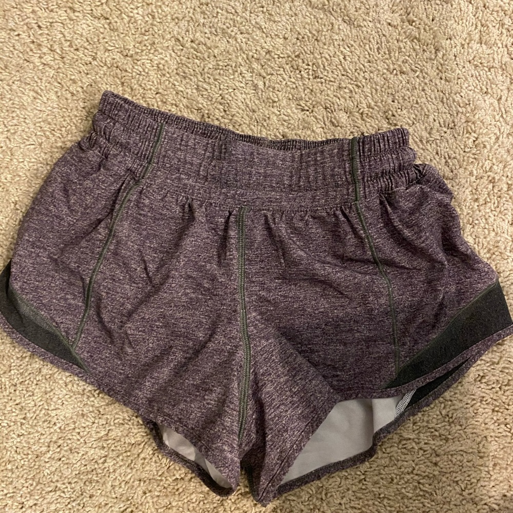 grey lululemon trackshorts